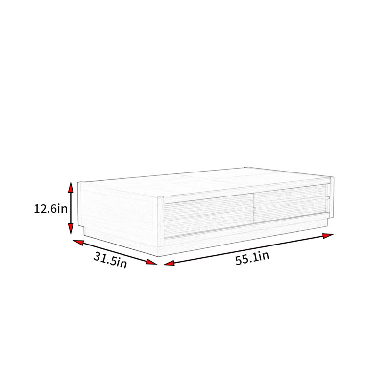 Nouvelle table basse de style minimaliste chinois