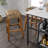 Maui Rustic Bohemian Hyacinth/Wood Backless Stool-958703067-997074875
