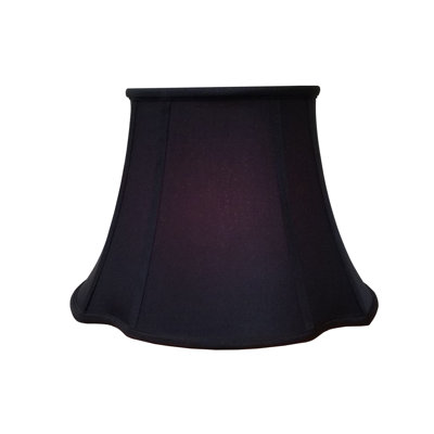 Abat-jour ovale inversé en soie / cloche de shantung (araignée)