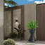 Pot à fleurs en sablier Sceptz Fiberstone - H 24,5 po - gris anthracite-335216088-382378468
