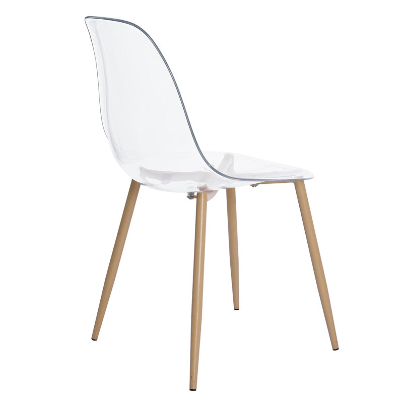 Toothman 45cm H Side Chair, Clear