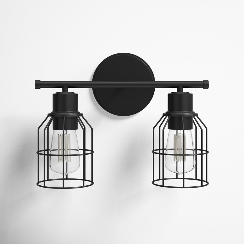 2 - Light Dimmable Vanity Light, Oil Rubbed Bronze