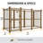 Heavy-Duty 4 ft. x 8 ft. Modular Welded Wire Dog Kennel with Split-Panel Design