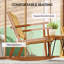 Chaise berçante en bois