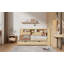 Lit de jour en bois avec tablettes de rangement, USB et lit gigogne-1061948791