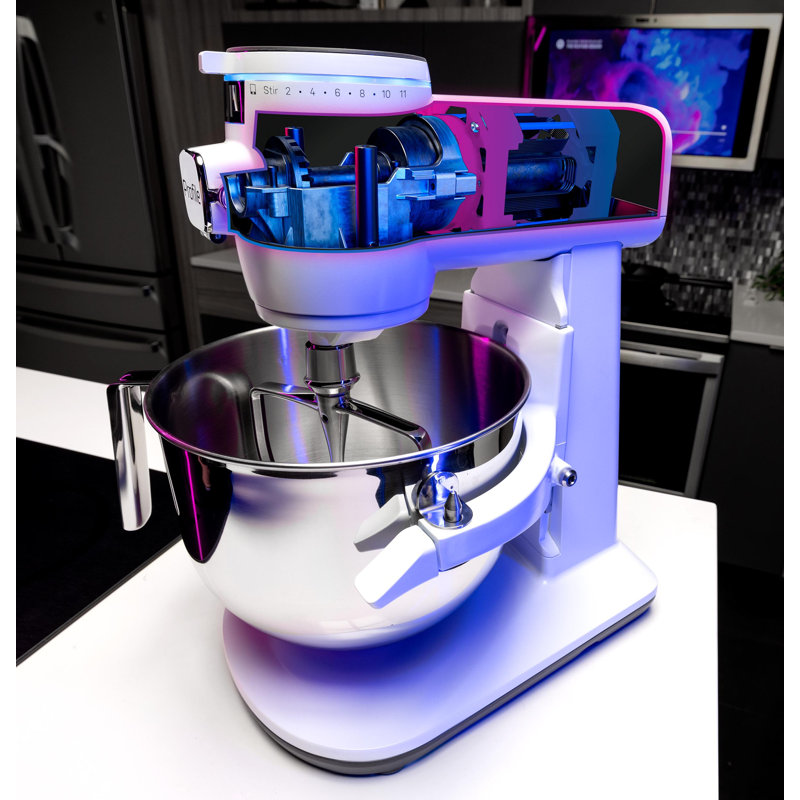 GE Profile Smart Mixer with Auto Sense, Stone White