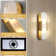 Zaheda Dimmable LED solid brass Wall Mounted Sconce with Alabaster Shade