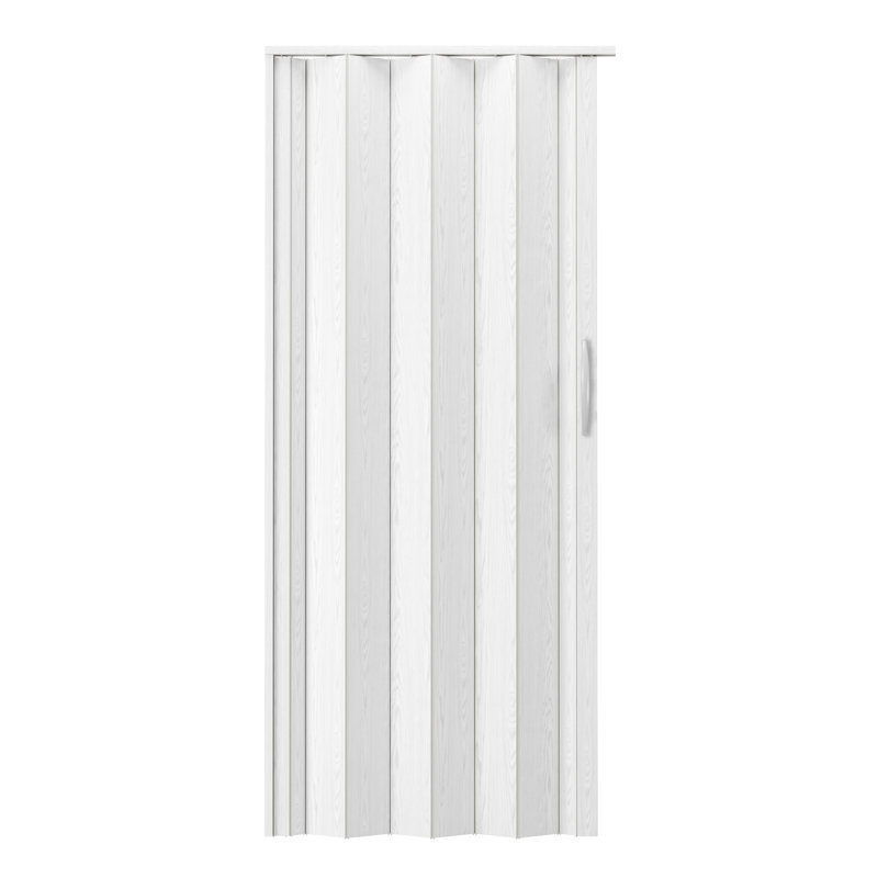 Portes accordéon pliables à double paroi, 36 po x 80 po, Chêne blanc