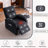019-160°Recliner Chair for Elderly Seniors-Manual Push Back Reclining Chair with 8-Point Massage & Heating, Plush Chenille Fabric & Remote Control, Side Storage Pockets for Living Room, Bedroom-1383562302