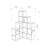 Anyila Corner Bookcase with Modular Cube Design Open and Concealed Shelves Push-to-Open Doors Modern Ladder-Style-1643021066