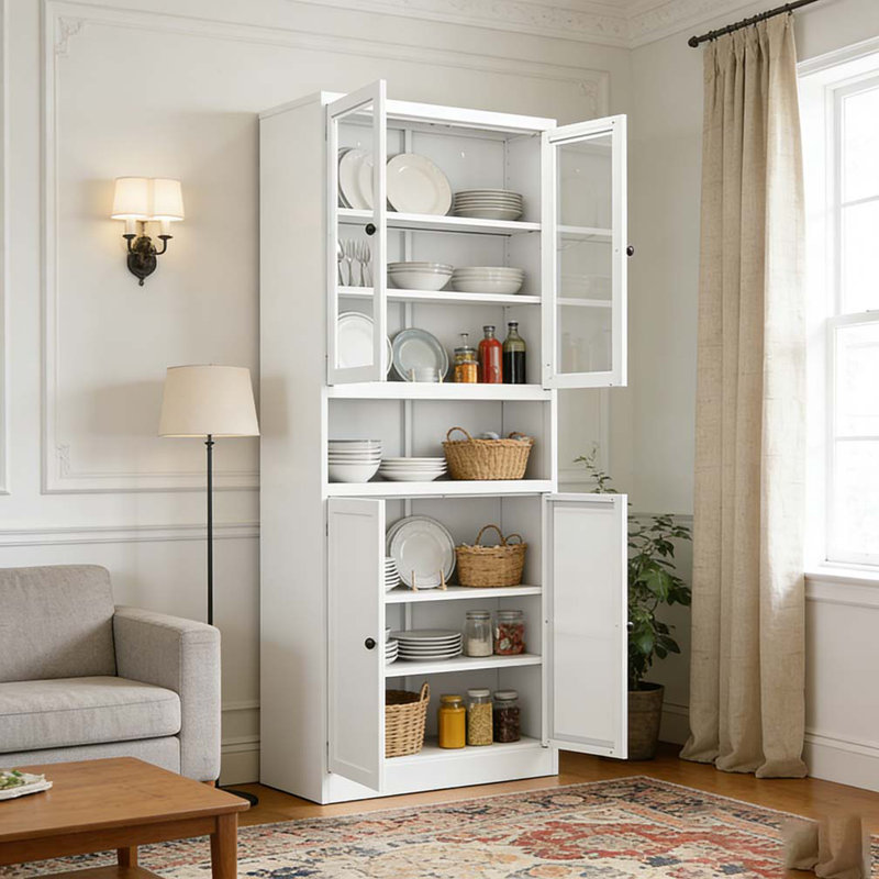 72" Tall Metal Kitchen Pantry Cabinet