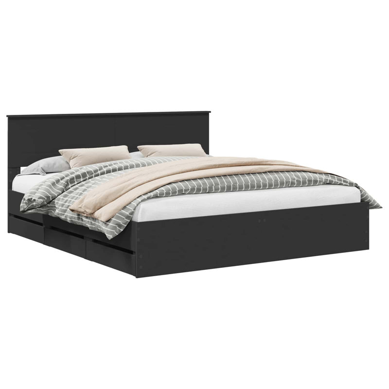 Bed, Super King (6'), Black