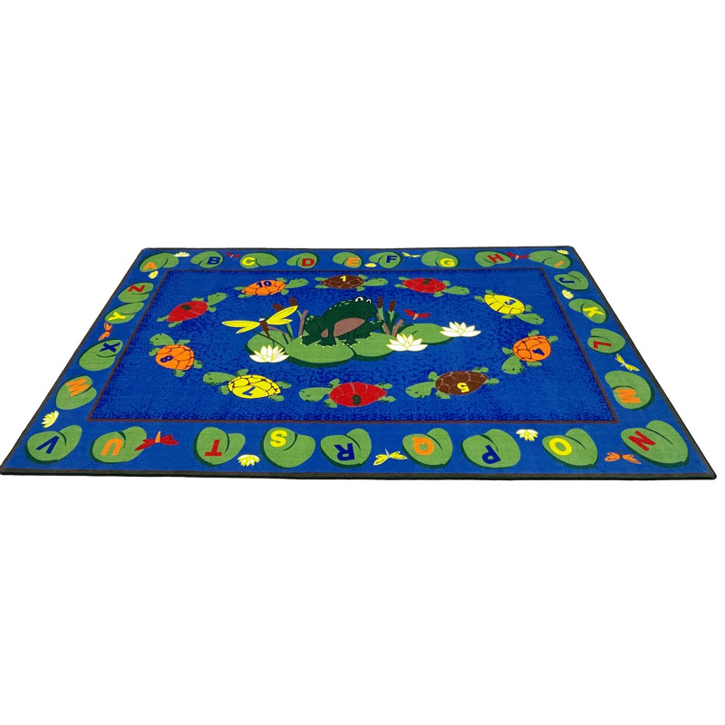 Turtle Circle Time Area Rug, Rectangle 6' x 8'6"