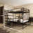 Full-size Metal Loft Bed - Ideal For Bedrooms And Dorms, It Comes With A Built-in Charging Station And Led Lighting, Making It Practical And Convenient In One Step.-212456894