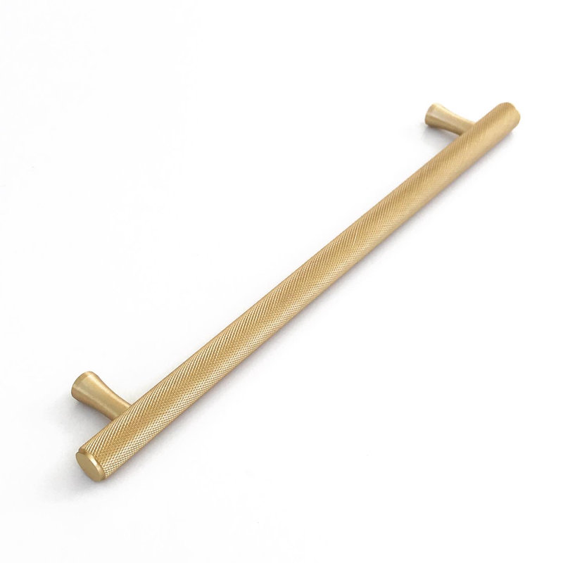 Texture 5" Center to Center Bar/Handle Pull, Brushed Brass, 5"
