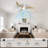 52" 3-Blade LED Standard Ceiling Fan with Remote Control and Light Kit for Living Room
