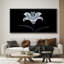 Fleur de lys, art mural encadré sur toile - Photographie florale monochrome élégante pour un décor minimaliste ou moderne-116517695-116517696