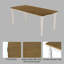 Ensemble de maison de campagne extensible 7 pièces 60 à 78 po - Feuille amovible de 18 po, plateau en placage de chêne, 6 chaises rembourrées beiges, table de 350 lb / sièges de 250 lb-470530236