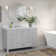 Amariani 55'' Single Bathroom Vanity with White Quartz Top