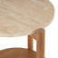Table d'appoint avec plateau en marbre beige Cristian Cole