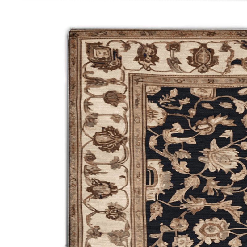 Tapis turc intérieur / extérieur beige, Rectangulaire 2 pi x 3 pi