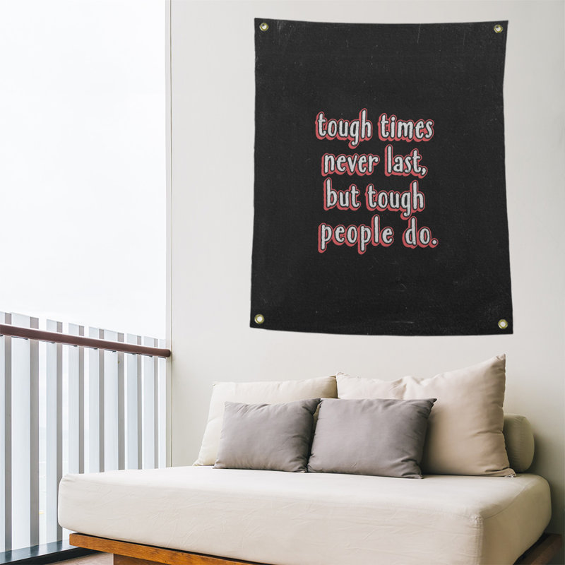 Tapisserie tableau noir en polyester rigide times quot, H 80 po x l 59 po, Rouge