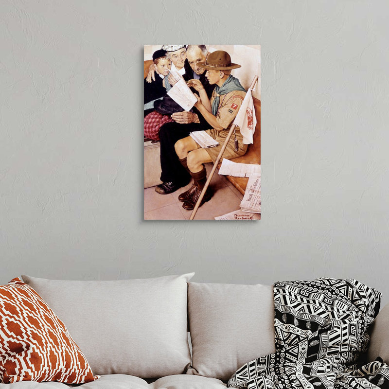 Art mural sur toile Norman Rockwell, H 30 po x l 20 po x P 1,25 po, Toile tendue