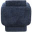 Fauteuil d'appoint pivotant en tissu Alessandra Chenille-88357518