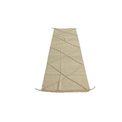 Tapis de couloir ivoire