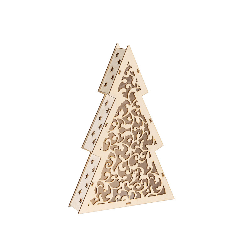 LED Tree Wood Table Décor, 14.5in. H