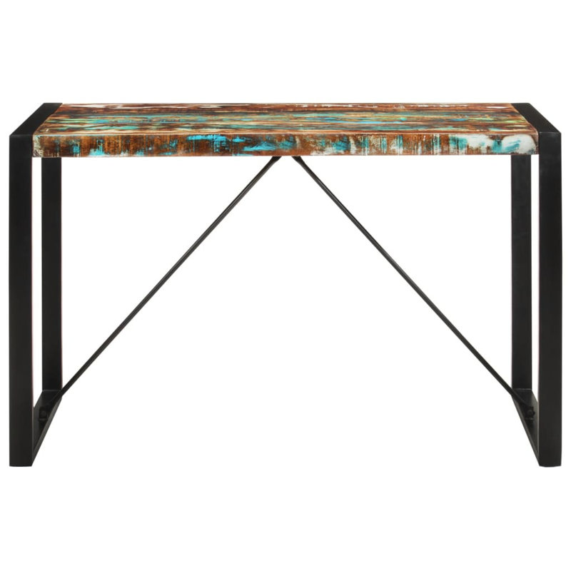 Dining Table Solid Reclaimed Wood, Brown, 29.5" H x 78.7 " L x 39.4" W