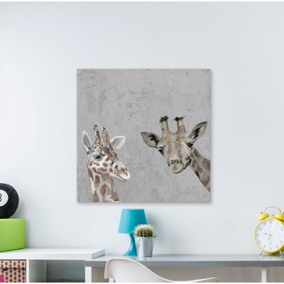 All About Giraffes - Wrapped Canvas Painting