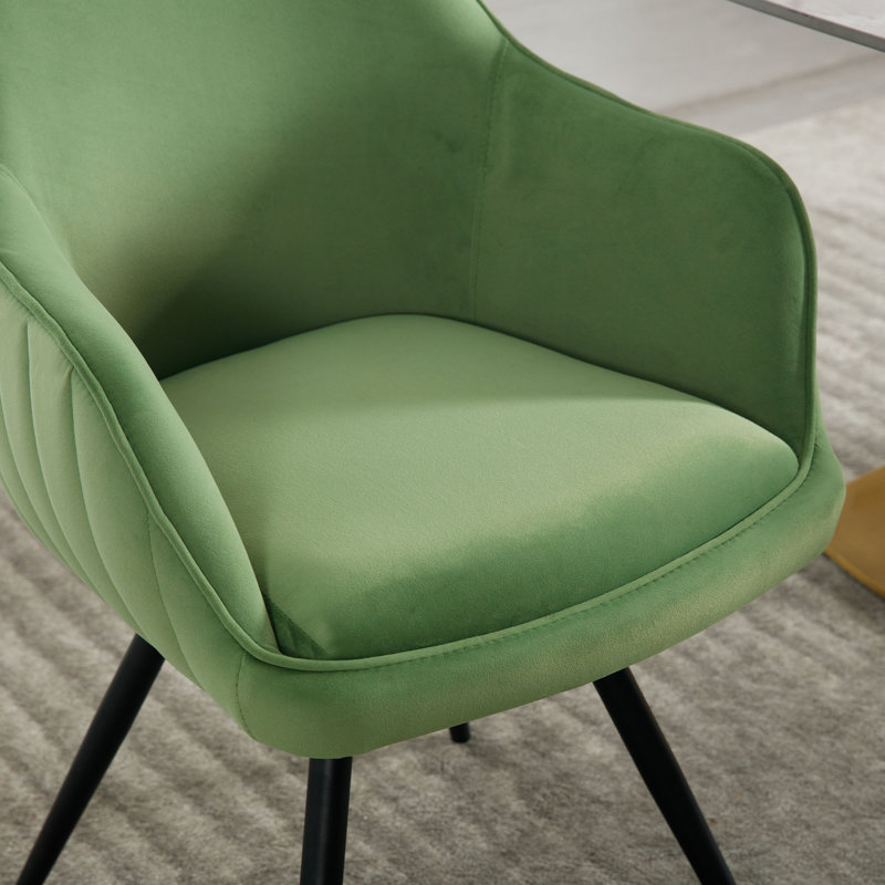 Swivel Dining Armchair, Green