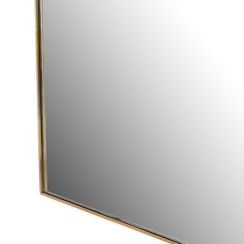 Miroir décoratif, Laiton poli, 40 po x 39 po