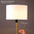 Kelisia 55" Drum Shade Standing Lamp LED Floor Lamp. Pull Chain Switch, E26 Socket, Modern Minimalist Design, Simple Floor Lamp for Living Room, Bedroom, Office,-47706905