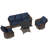 Outdoor Wicker Patio Conversation Furniture Set with Optional Fire Pit Table-1793372629