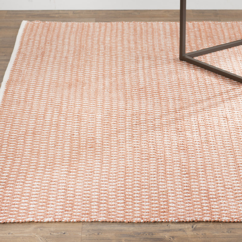 Mandeville Geometric Cotton Hand Woven Area Rug, Square 122 cm