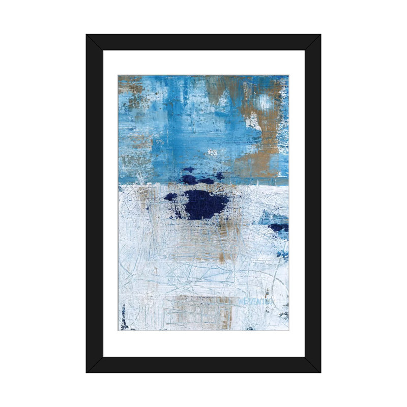 «Explore Paint», reproduction sur toile tendue, Papier d'art encadré noir, Blanc, H 24 po x l 16 po x P 1 po