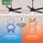52" Aerodyne 5 - Blade Smart Standard Ceiling Fan with Lights and Remote-57282074