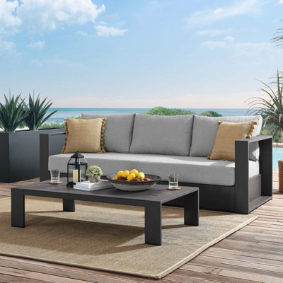 Modway Tahoe Outdoor Patio Powder-Coated Aluminum 2-Piece Set