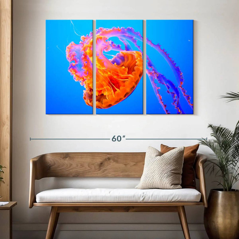 Jellyfish Somersault, 32" H x 50" W