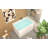 43"  Acrylic Freestanding Bathtub ,Spacious Rectangle Shape, Gloss White Finish, Chrome Overflow & Pop-Up Drain Cupc Certificate