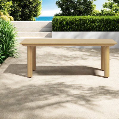 Tables de patio portatives, table d'extérieur compacte carrée en bois d'acacia