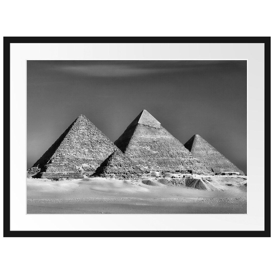 Pyramiden von Gizeh Gerahmte Wand Fotodruck Poster