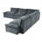 Modular Deep Gray Sectional Sofa With Durable Polyester Upholstery, Plush Cushions, Hidden Storage Compartments