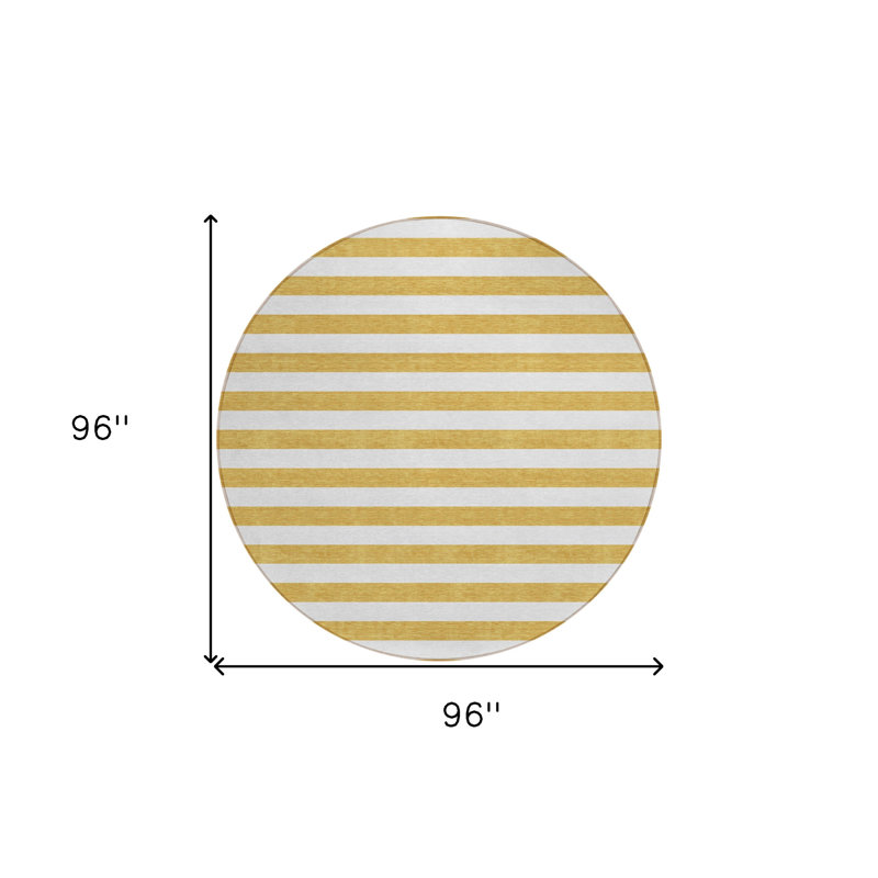 Tapis d'intérieur rond 8 po