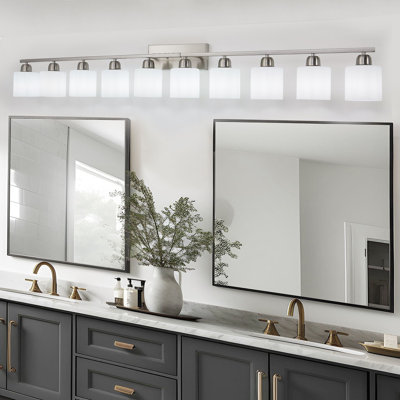 10-Light Modern Bathroom Vanity Light, E26 Socket (Bulbs Not Included)