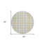 Tapis rond 8 po jaune