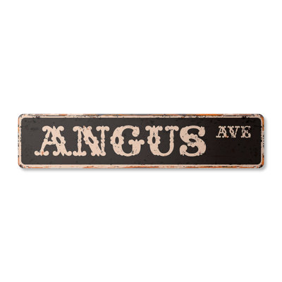 Angus Aluminum Street Sign