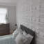 Panneau mural 3D 19,625 "x 19,625" en blanc (paquet de 12)